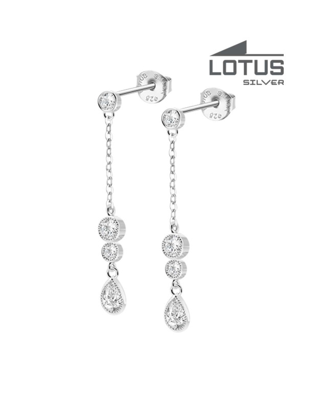 LOTUS SILVER EARRINGS